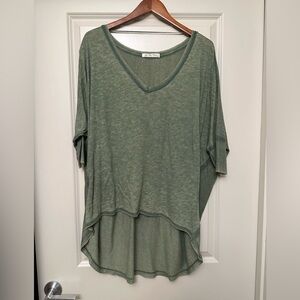 Free People We The Free hi-lo oversized T NWOT